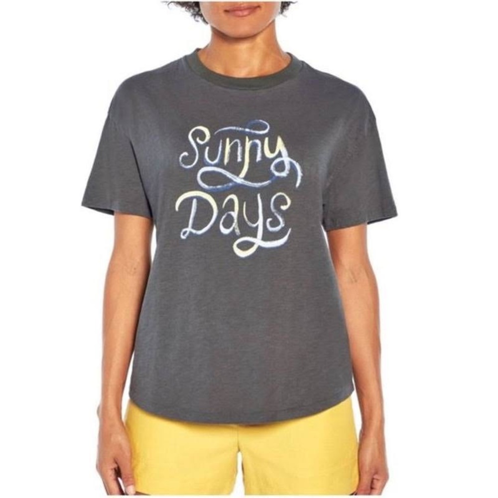 Wildfox sunny days grey graphic t shirt L